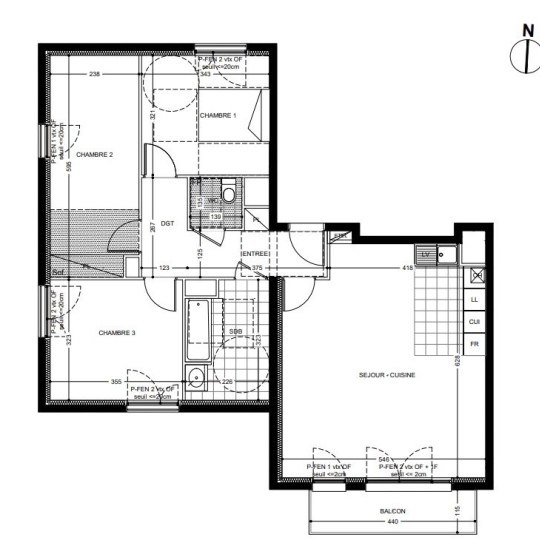  Annonces VILLEJUIF : Apartment | ROSNY-SOUS-BOIS (93110) | 86 m2 | 369 000 &euro; 