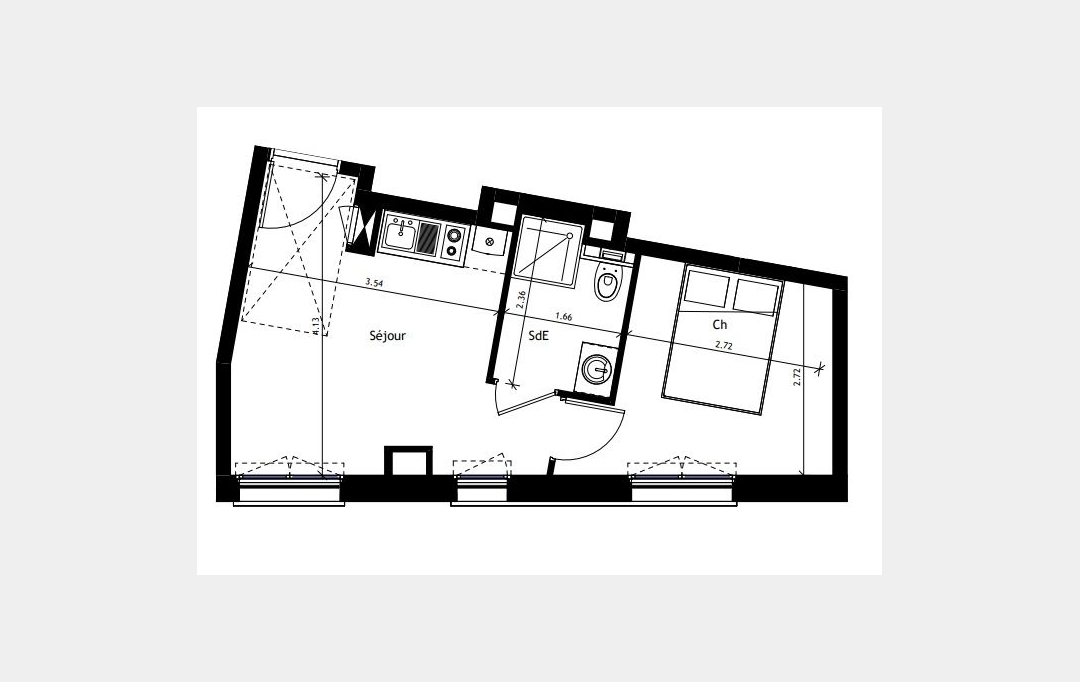 Annonces VILLEJUIF : Appartement | PARIS (75020) | 27 m2 | 330 000 &euro; 